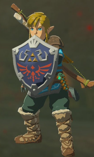 El escudo Hyliano en Zelda Tears of The Kingdom